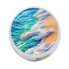 Waves At The Ocean s Edge 4-port Usb Hub (two Sides) by GardenOfOphir