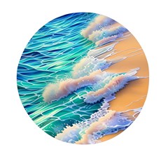 Waves At The Ocean s Edge Mini Round Pill Box by GardenOfOphir