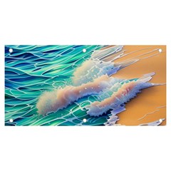 Waves At The Ocean s Edge Banner And Sign 6  X 3  by GardenOfOphir