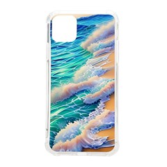 Waves At The Ocean s Edge Iphone 11 Pro Max 6 5 Inch Tpu Uv Print Case by GardenOfOphir