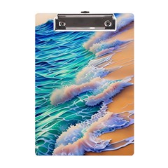 Waves At The Ocean s Edge A5 Acrylic Clipboard