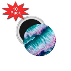 Summer Waves In Pink Iii 1 75  Magnets (10 Pack)  by GardenOfOphir