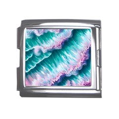 Summer Waves In Pink Iii Mega Link Italian Charm (18mm)