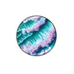 Summer Waves In Pink Iii Hat Clip Ball Marker (4 Pack) by GardenOfOphir