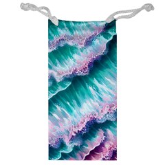 Summer Waves In Pink Iii Jewelry Bag by GardenOfOphir