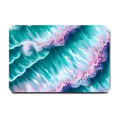 Summer Waves In Pink Iii Small Doormat by GardenOfOphir