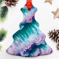 Summer Waves In Pink Iii Ornament (christmas Tree) 