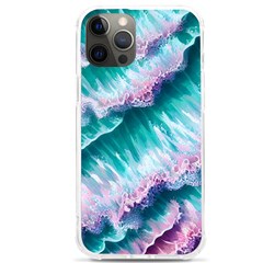 Summer Waves In Pink Iii Iphone 12 Pro Max Tpu Uv Print Case by GardenOfOphir