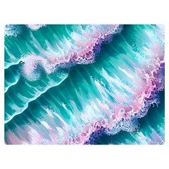 Summer Waves In Pink Iii Premium Plush Fleece Blanket (extra Small)