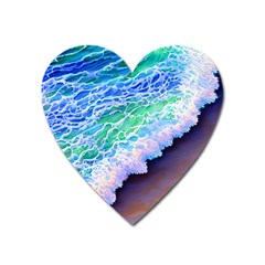 Blue Wave Ii Heart Magnet