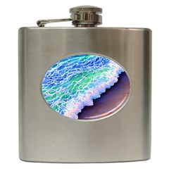 Blue Wave Ii Hip Flask (6 Oz) by GardenOfOphir