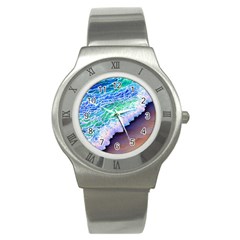 Blue Wave Ii Stainless Steel Watch by GardenOfOphir