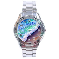 Blue Wave Ii Stainless Steel Analogue Watch by GardenOfOphir