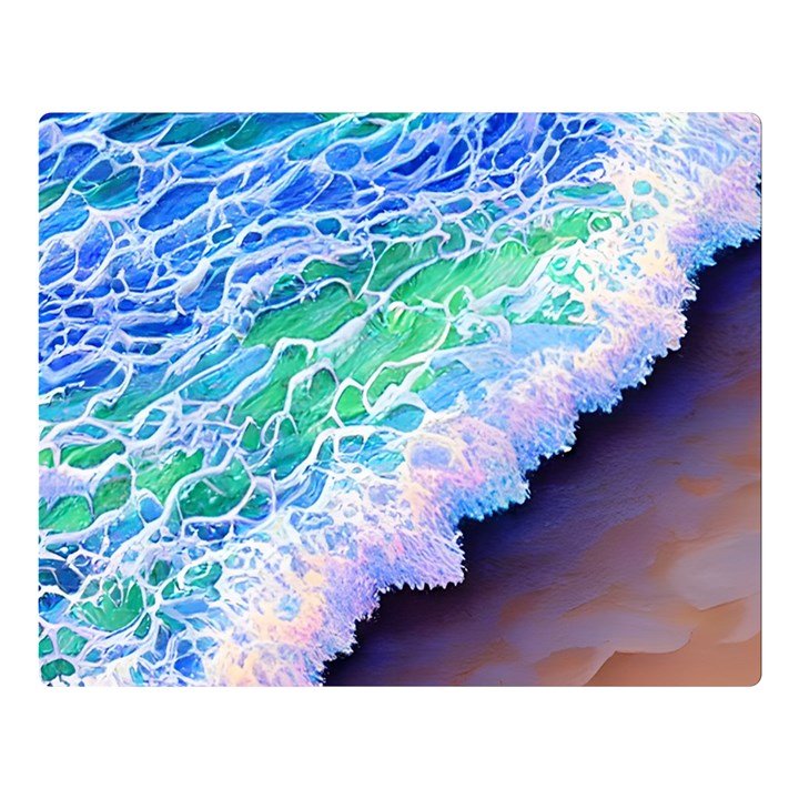 Blue Wave Ii Premium Plush Fleece Blanket (Large)