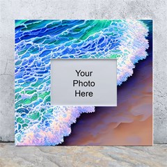 Blue Wave Ii White Wall Photo Frame 5  X 7 