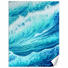 Blue Ocean Wave Watercolor Ii Canvas 12  X 16  by GardenOfOphir