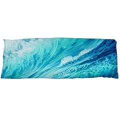 Blue Ocean Wave Watercolor Ii Body Pillow Case (dakimakura) by GardenOfOphir