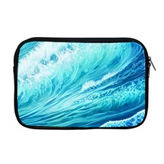 Blue Ocean Wave Watercolor Ii Apple Macbook Pro 17  Zipper Case by GardenOfOphir