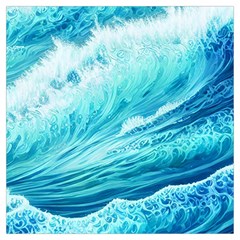 Blue Ocean Wave Watercolor Ii Lightweight Scarf  by GardenOfOphir