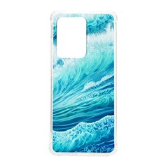 Blue Ocean Wave Watercolor Ii Samsung Galaxy S20 Ultra 6 9 Inch Tpu Uv Case by GardenOfOphir