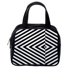 Abstract Lines Pattern Art Design Background Classic Handbag (one Side) by Ravend