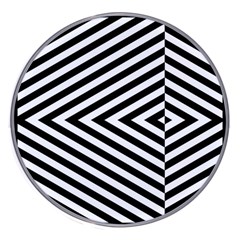 Abstract Lines Pattern Art Design Background Wireless Fast Charger(white) by Ravend