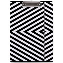 Abstract Lines Pattern Art Design Background A4 Acrylic Clipboard by Ravend