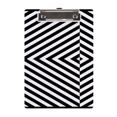 Abstract Lines Pattern Art Design Background A5 Acrylic Clipboard by Ravend