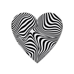 Pattern Geometric Lines Shapes Design Art Heart Magnet