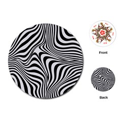 Pattern Geometric Lines Shapes Design Art Playing Cards Single Design (round) by Ravend