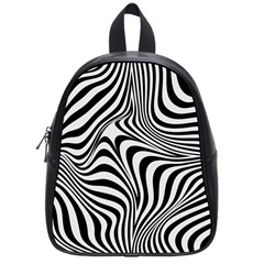 Pattern Geometric Lines Shapes Design Art School Bag (small)