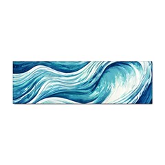 Abstract Blue Ocean Waves Sticker Bumper (10 pack)