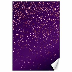 Purple Glittery Backdrop Scrapbooking Sparkle Canvas 12  X 18  by Ravend