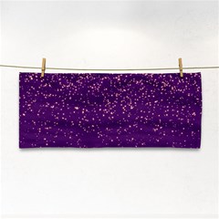 Purple Glittery Backdrop Scrapbooking Sparkle Hand Towel