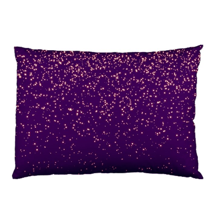 Purple Glittery Backdrop Scrapbooking Sparkle Pillow Case