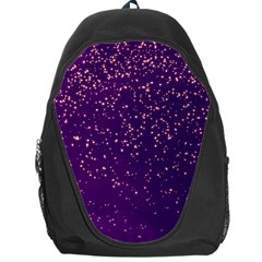 Purple Glittery Backdrop Scrapbooking Sparkle Backpack Bag