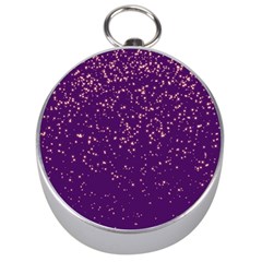 Purple Glittery Backdrop Scrapbooking Sparkle Silver Compasses by Ravend