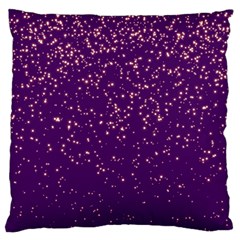 Purple Glittery Backdrop Scrapbooking Sparkle Large Premium Plush Fleece Cushion Case (one Side) by Ravend