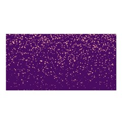 Purple Glittery Backdrop Scrapbooking Sparkle Satin Shawl 45  X 80  by Ravend