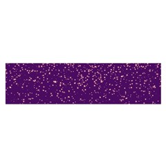 Purple Glittery Backdrop Scrapbooking Sparkle Oblong Satin Scarf (16  X 60 ) by Ravend