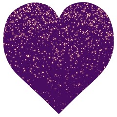 Purple Glittery Backdrop Scrapbooking Sparkle Wooden Puzzle Heart by Ravend