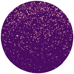 Purple Glittery Backdrop Scrapbooking Sparkle Wooden Puzzle Round by Ravend