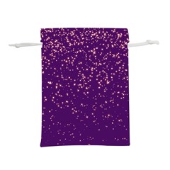 Purple Glittery Backdrop Scrapbooking Sparkle Lightweight Drawstring Pouch (L)