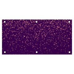 Purple Glittery Backdrop Scrapbooking Sparkle Banner And Sign 6  X 3  by Ravend