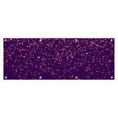 Purple Glittery Backdrop Scrapbooking Sparkle Banner And Sign 8  X 3  by Ravend