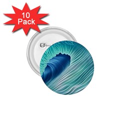 Summer Ocean Waves 1 75  Buttons (10 Pack) by GardenOfOphir