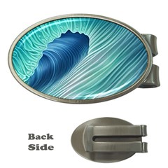 Summer Ocean Waves Money Clips (oval)  by GardenOfOphir