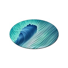 Summer Ocean Waves Sticker (oval) by GardenOfOphir