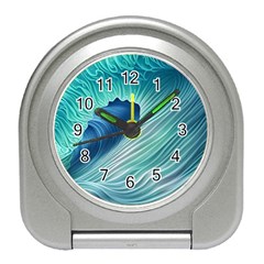 Summer Ocean Waves Travel Alarm Clock by GardenOfOphir