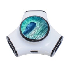 Summer Ocean Waves 3-port Usb Hub by GardenOfOphir